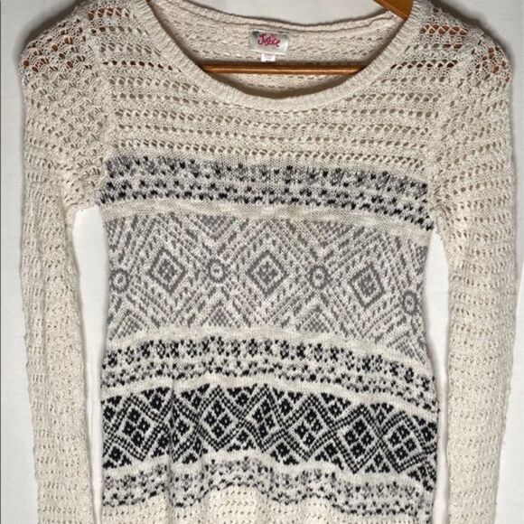 Girls Justice Open Knit Sweater - Picture 1 of 5